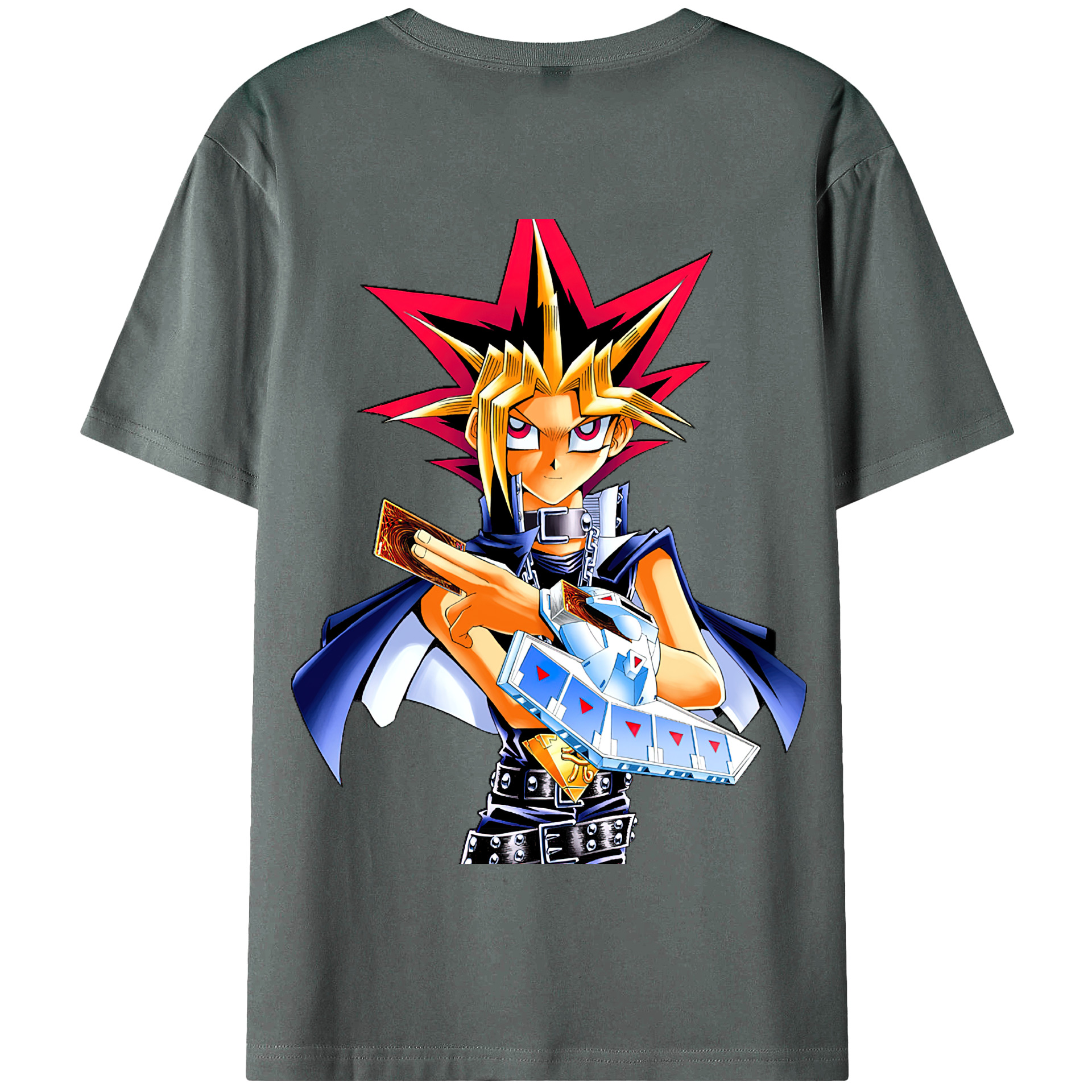 （画像用） 遊☆戯☆王 Yu-Gi-Oh! 綿100％半袖Tシャツ（背面プリント）